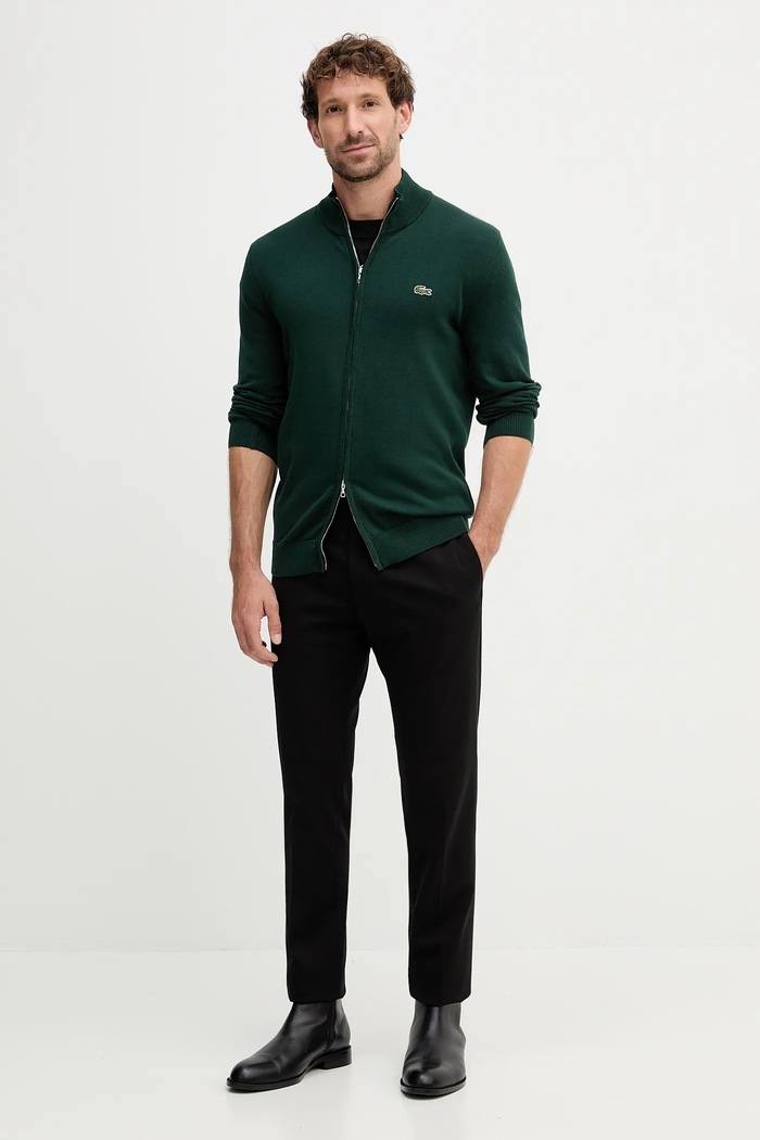 Lacoste pentru bărbați din bumbac AH1957 verde SS26