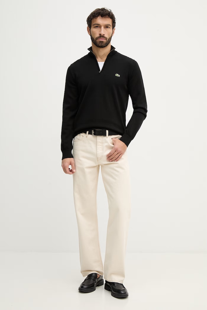Pulover Lacoste AH1980 črna SS26