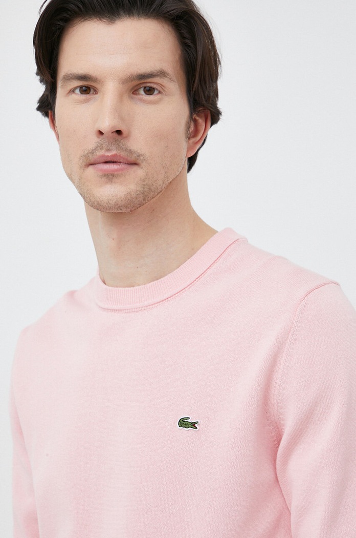 Lacoste sweter różowy AH2193