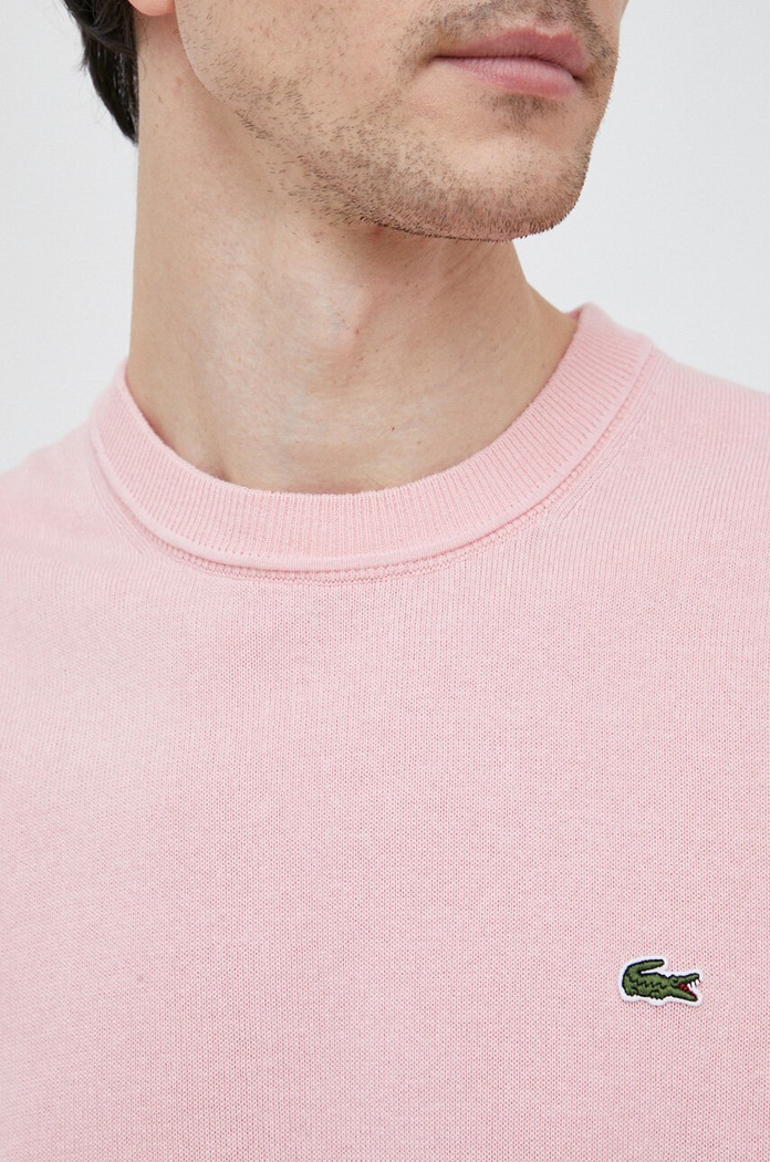 Lacoste sweter AH2193 różowy