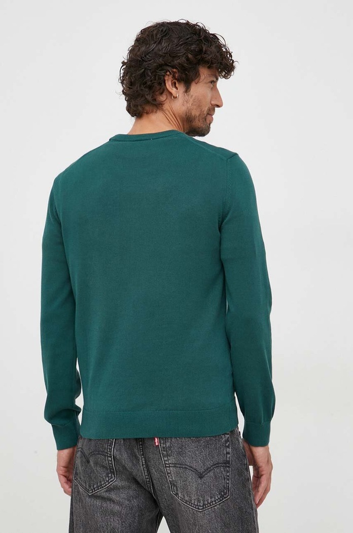Lacoste pulover bărbătesc din bumbac verde AH1985
