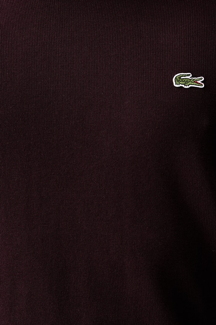 Lacoste pulover pentru bărbați din bumbac AH1985 burgundia
