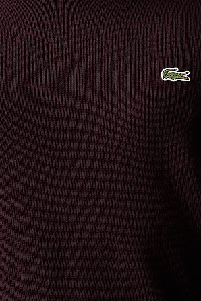 Lacoste pulover pentru bărbați din bumbac AH1985 burgundia