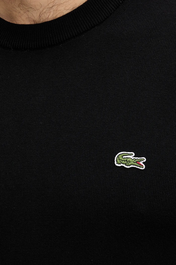 Lacoste pulover moški bombažen AH1985 črna