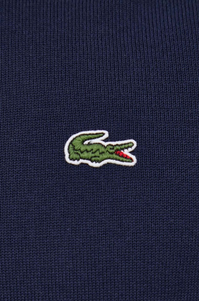 Lacoste pulover moški bombažen AH1985 mornarsko modra