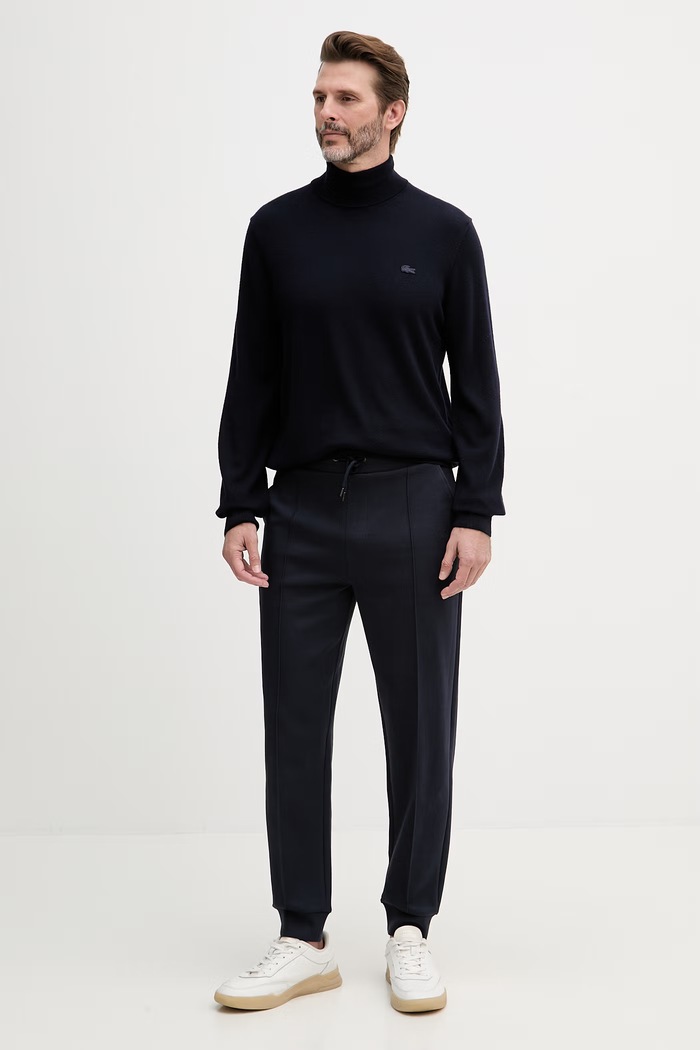 Lacoste golfowy męski wełniany AH1959 granatowy SS26