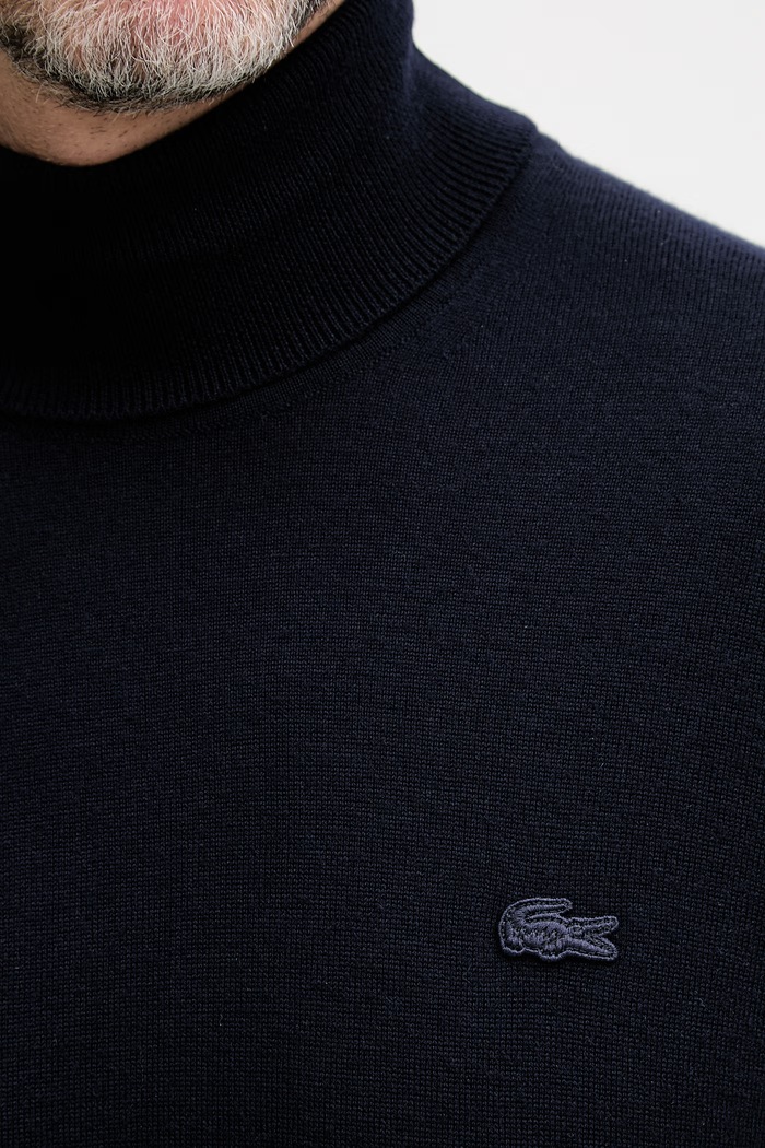 Lacoste golfowy męski wełniany AH1959 granatowy