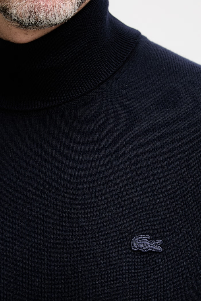 Lacoste golfowy męski wełniany AH1959 granatowy