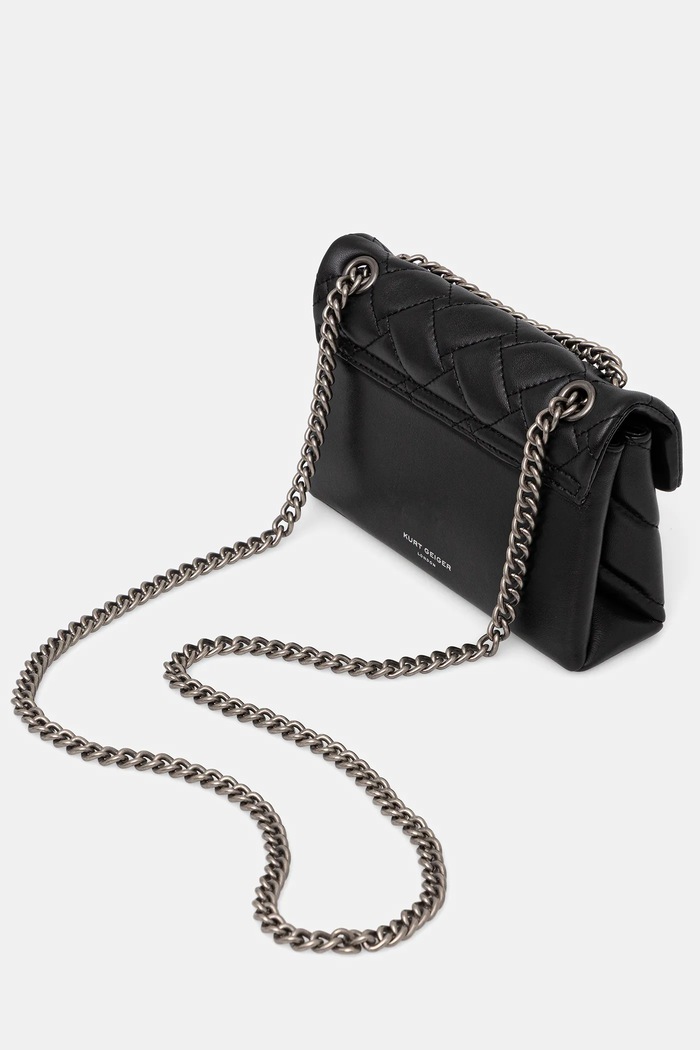 Аксесоари Kurt Geiger London - Кожена чанта 1470800109.00 черен