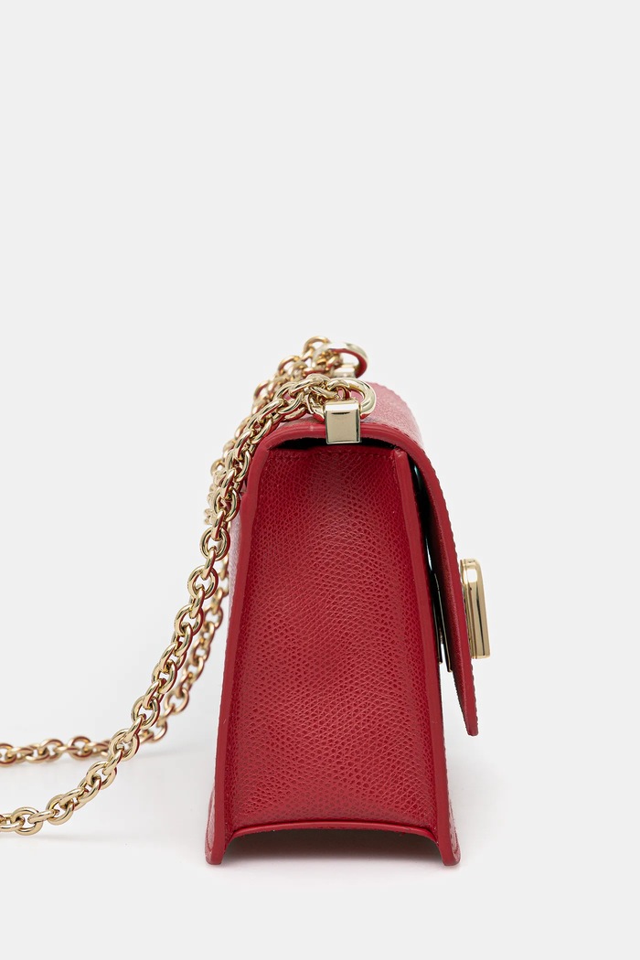 Usnjena torbica Furla 1927 BAFKACO.ARE000.RUB00 rdeča AW25