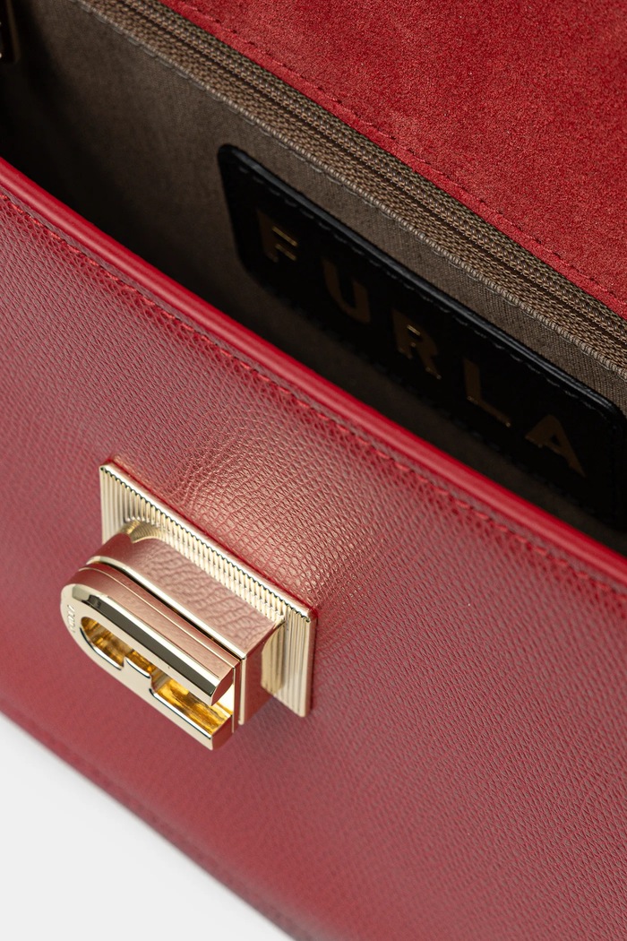 Furla kožená kabelka BAFIACO.ARE000.RUB00 červená