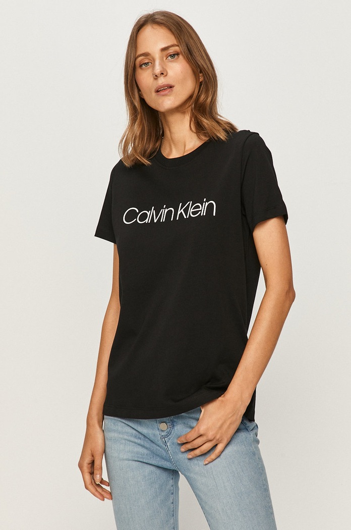 Calvin Klein - Tričko bavlna čierna K20K202142