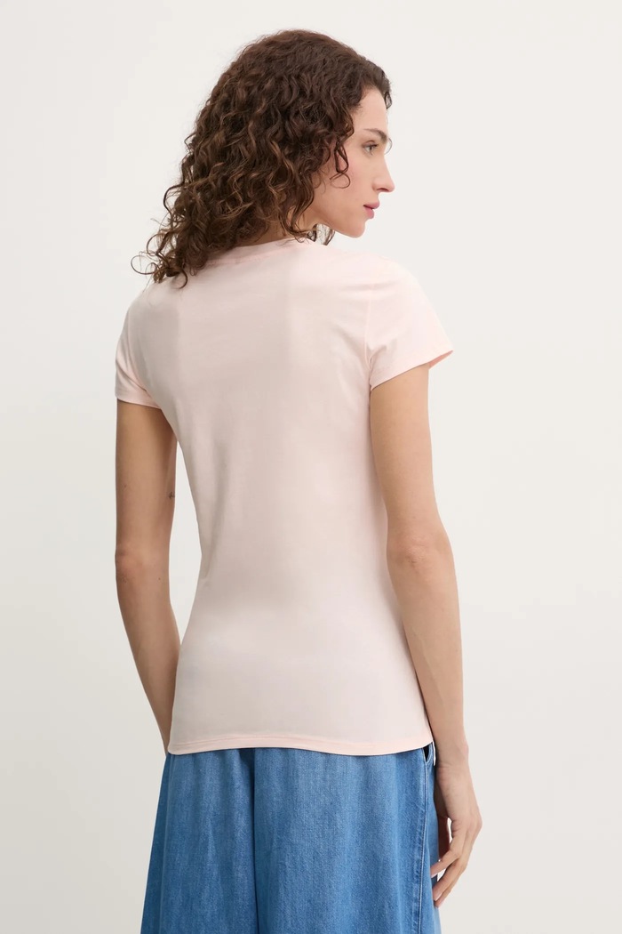 Oblečenie Bavlnené tričko Armani Exchange 8NYTDL.YJ73Z oranžová