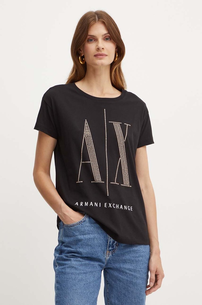 Armani Exchange tricou negru 8NYTDX.YJG3Z.NOS