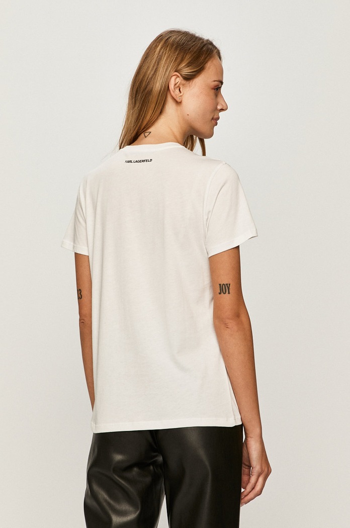 Îmbrăcăminte Karl Lagerfeld Tricou 205W1706 alb