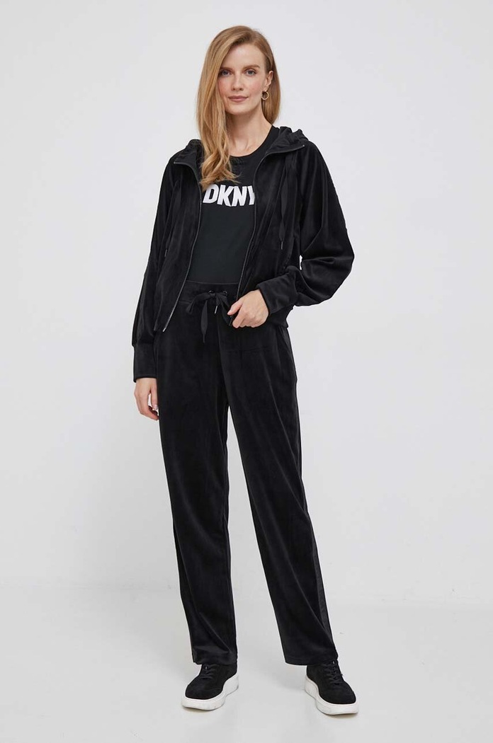 Pamučna majica Dkny W3276CNA crna AW23