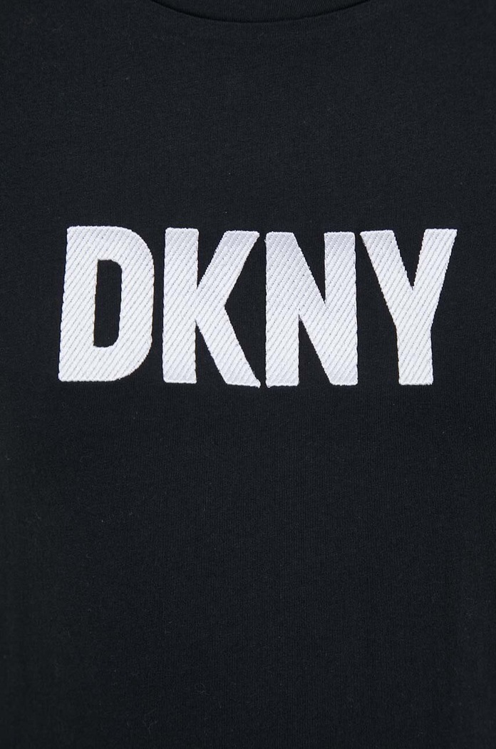 Pamučna majica Dkny W3276CNA crna