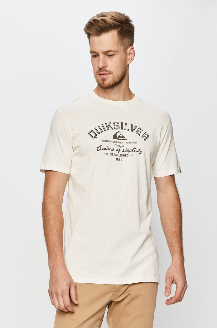 Quiksilver - Tričko potisk bílá EQYZT06055