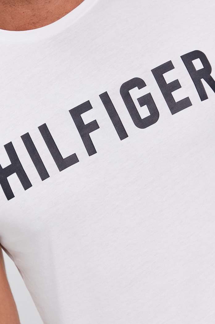 T-shirt bawełniany UM0UM02011 Tommy Hilfiger biały UM0UM02011