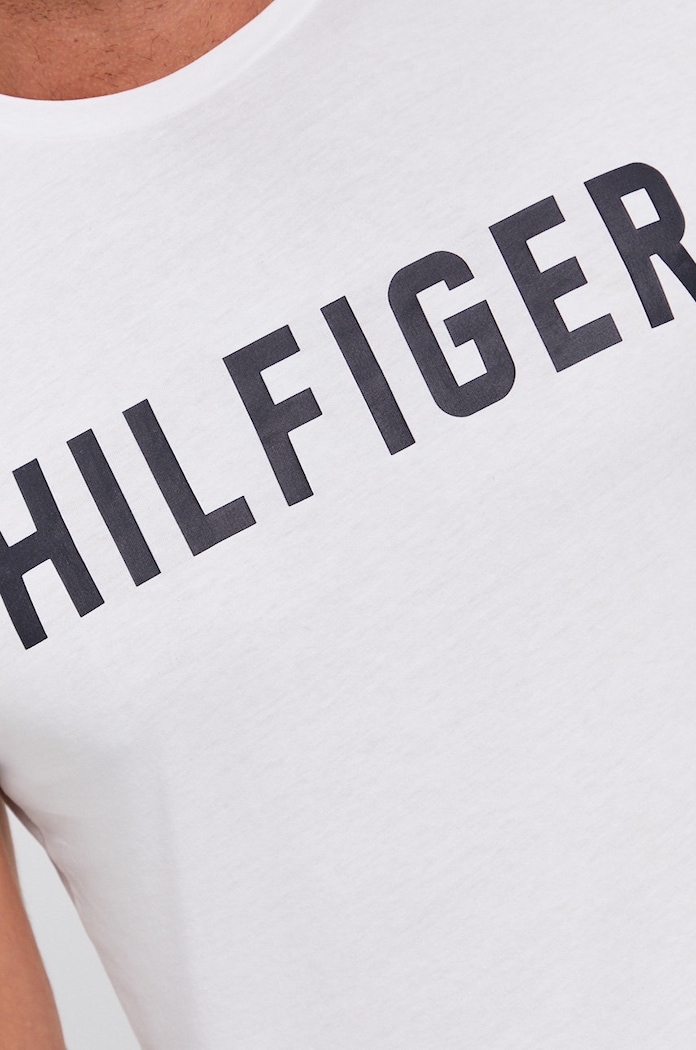 T-shirt bawełniany UM0UM02011 Tommy Hilfiger biały UM0UM02011