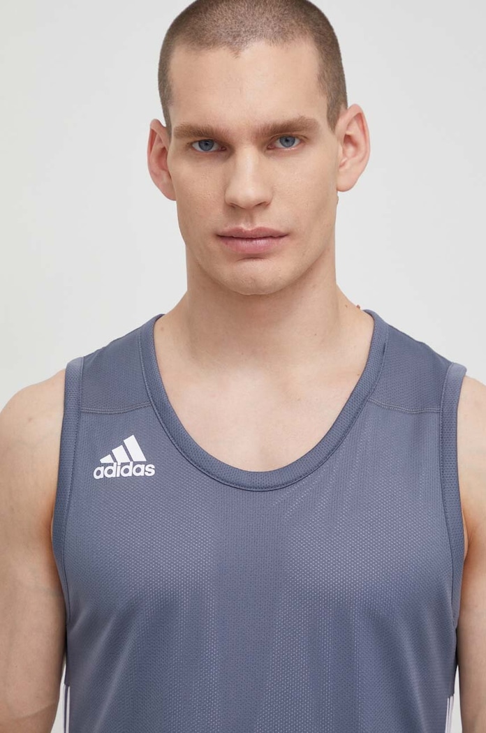 Tričko adidas Performance DY6592 Speed Reversible potlač sivá DY6592