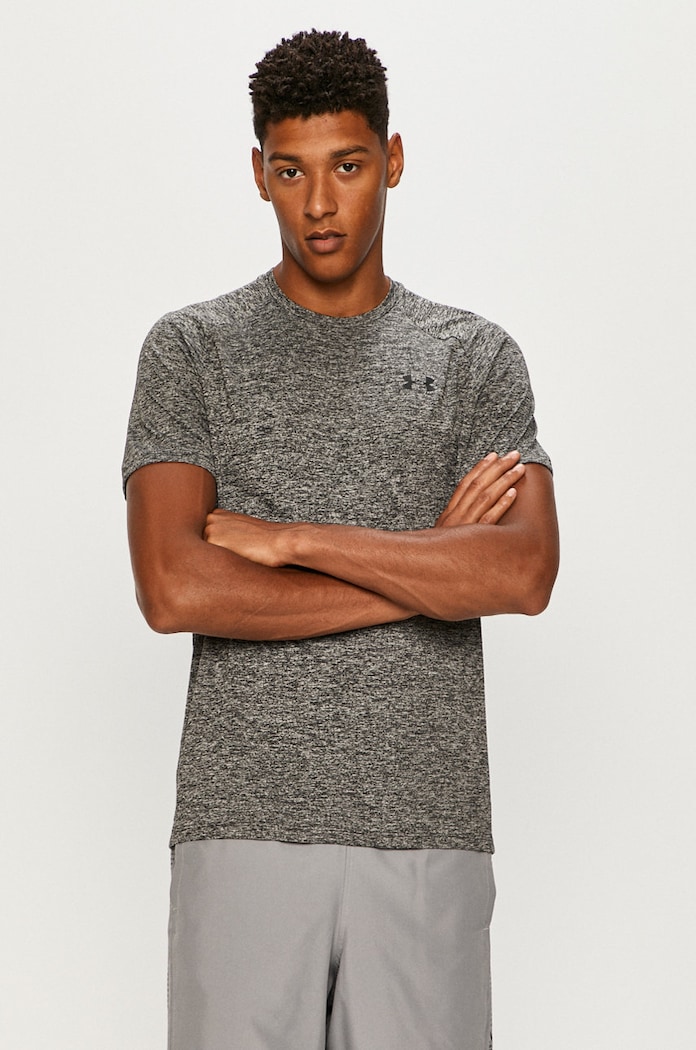 Under Armour - Tričko 1326413.002 melanž čierna 1326413.002