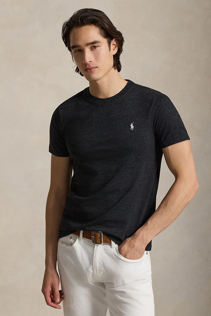 Футболка Polo Ralph Lauren гладкий чорний 710671438164