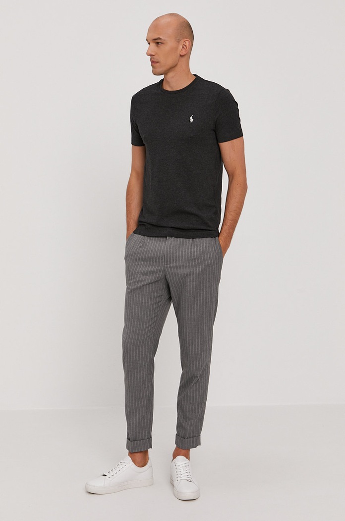 Tričko Polo Ralph Lauren 710671438164 černá AW24