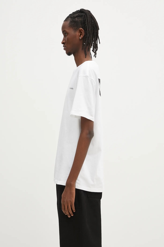 Columbia t-shirt in cotone North Cascades 1834041 bianco SS25