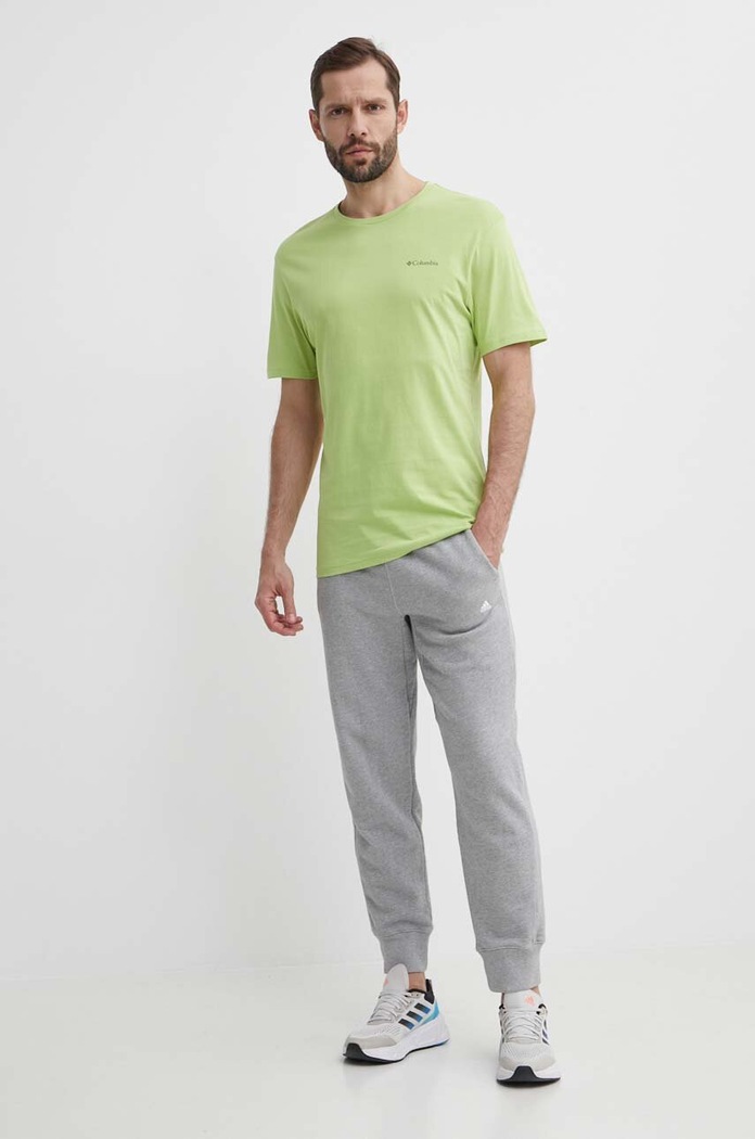 Columbia pamut póló North Cascades 1834041 zöld SS25