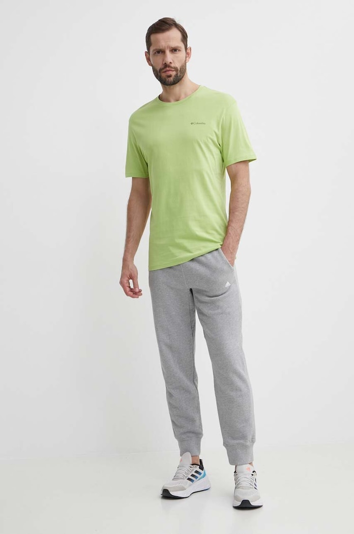 Columbia pamut póló North Cascades 1834041 zöld SS25