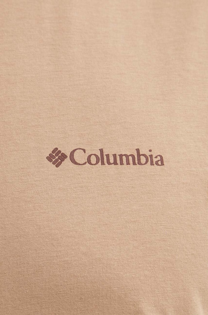 Pamučna majica Columbia North Cascades 1834041 bež