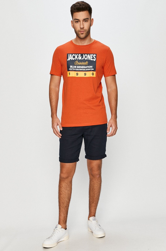 Jack & Jones T-shirt 12176768 pomarańczowy AA00
