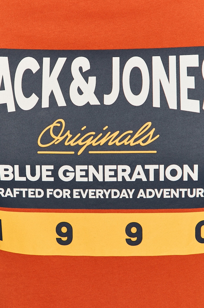 T-shirt Jack & Jones pomarańczowy 12176768