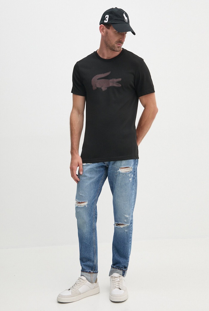 Tričko Lacoste TH2042 čierna AW25