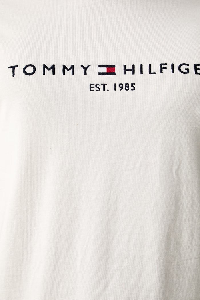 Tommy Hilfiger T-shirt męski bawełniany MW0MW11797 beżowy