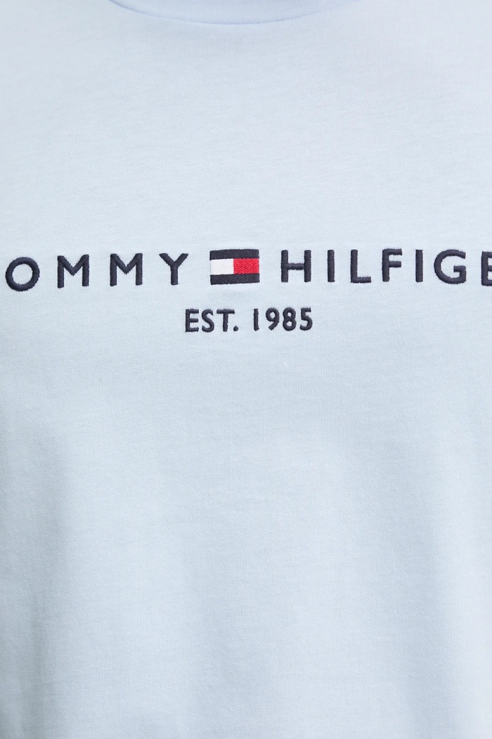 Bavlnené tričko Tommy Hilfiger MW0MW11797 modrá
