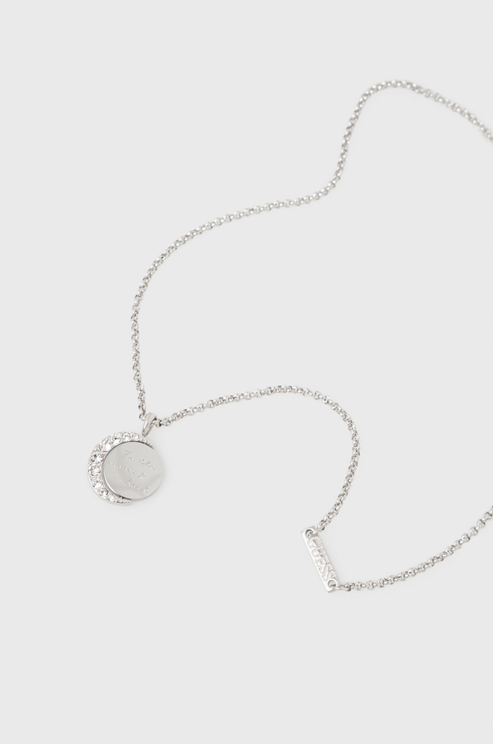 Guess - Naszyjnik JUBN01.189JW srebrny AW21
