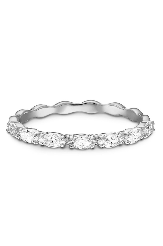 Swarovski - Prstienok Vittore Marquise strieborná 5366570