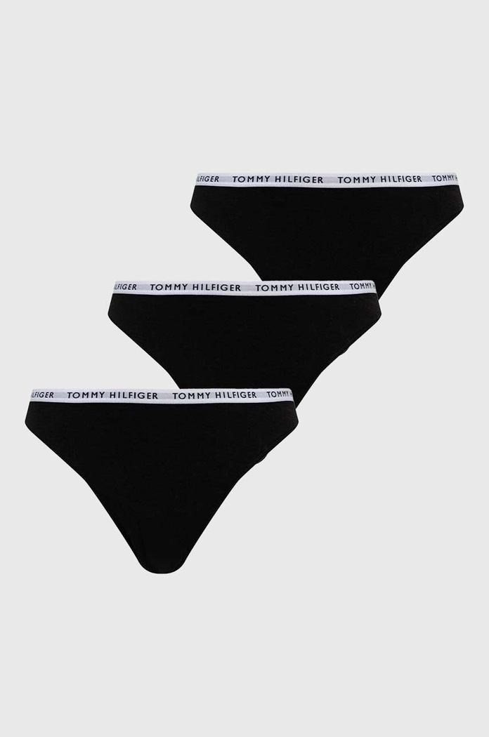 Tommy Hilfiger Figi (3-pack) dzianina czarny UW0UW02828.4890