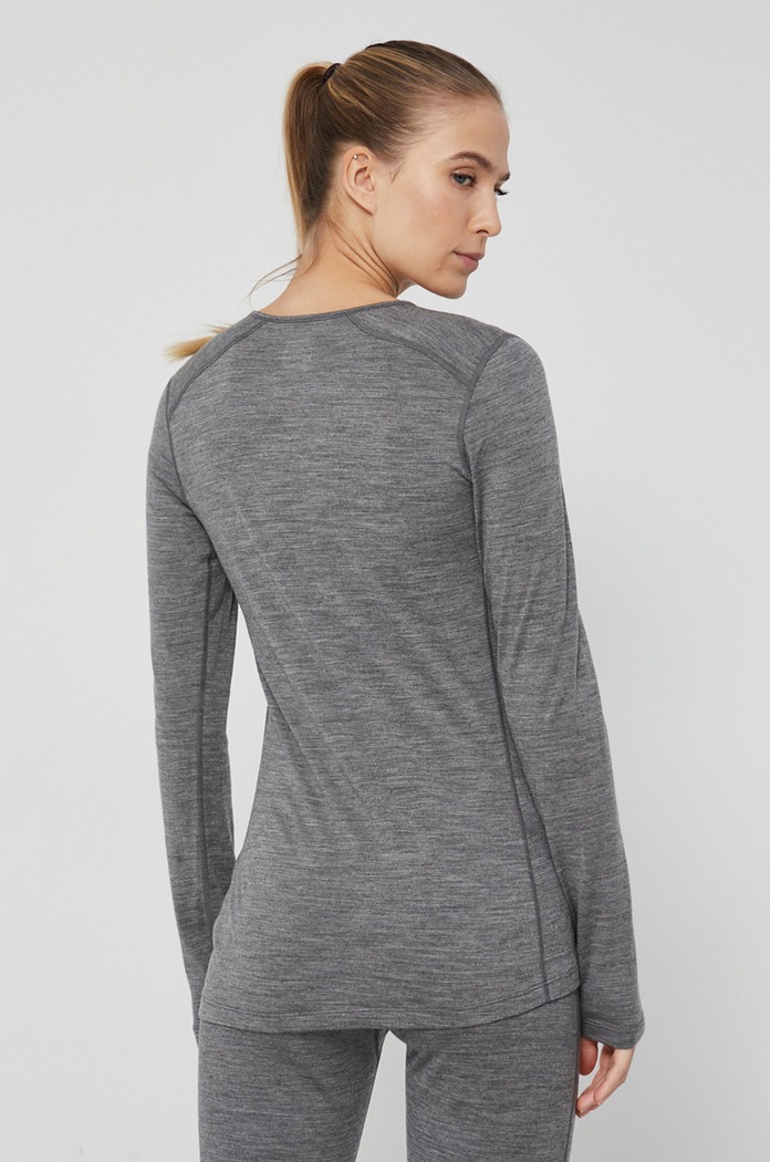 Odzież Icebreaker longsleeve funkcyjny wełniany IB1043750131 szary