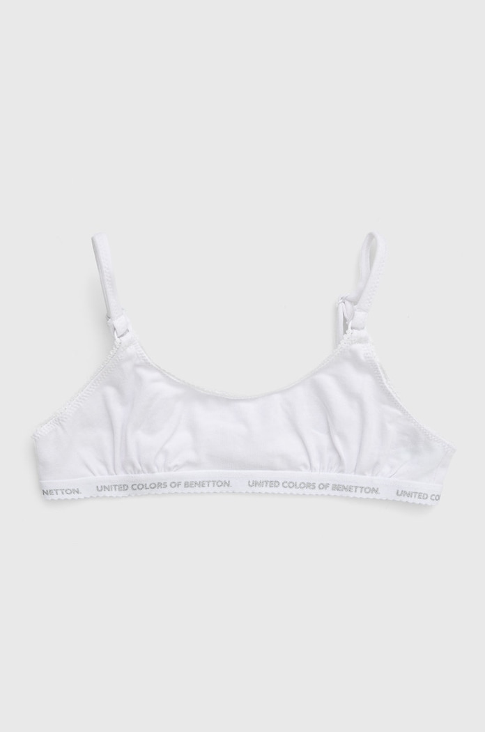 Dziewczynka United Colors of Benetton Biustonosz dziecięcy (2-pack) 3MC10R1IN biały