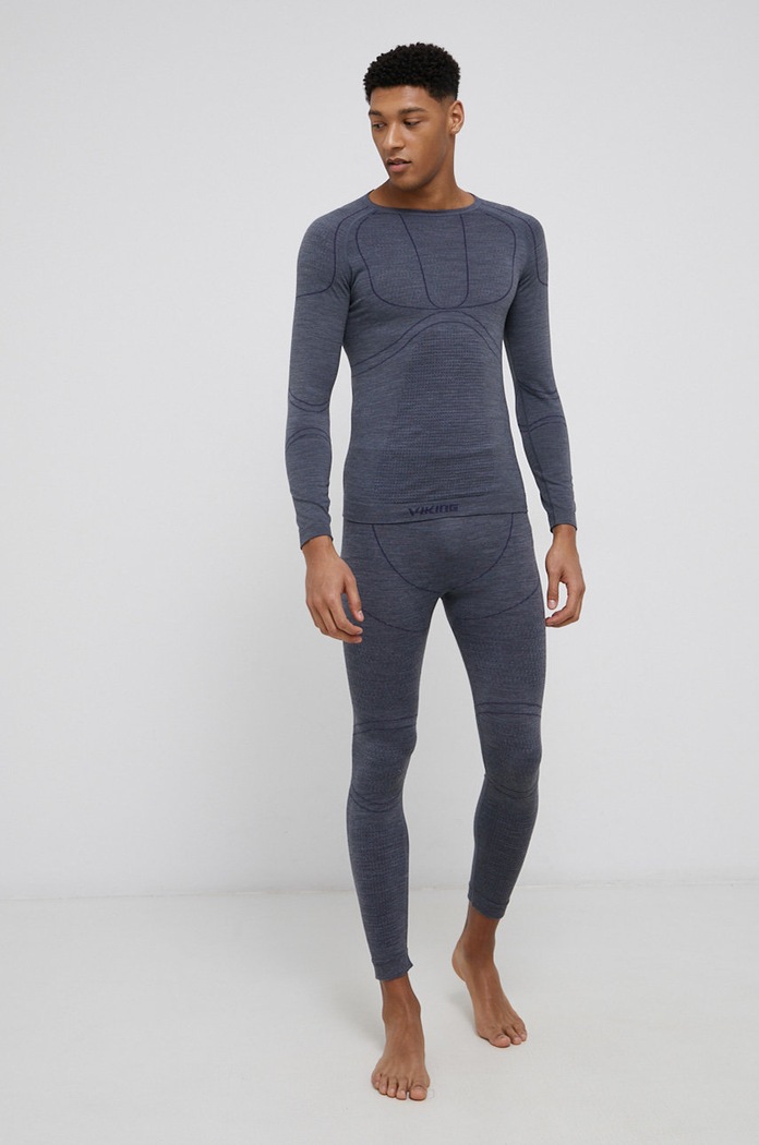 Viking komplet bielizny funkcyjnej wełniany Lan Pro Merino 500.22.7575 szary AW25