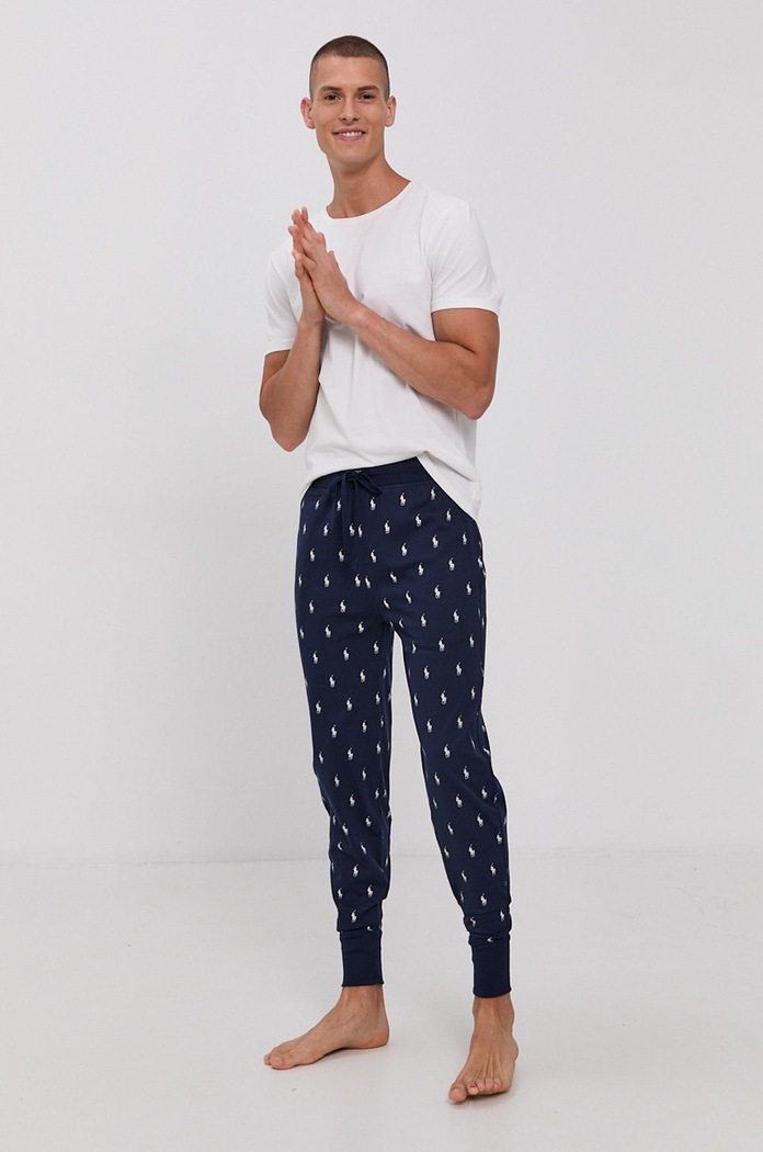 Dugi doljnji dio pidžame Polo Ralph Lauren 714844764001 mornarsko plava SS26