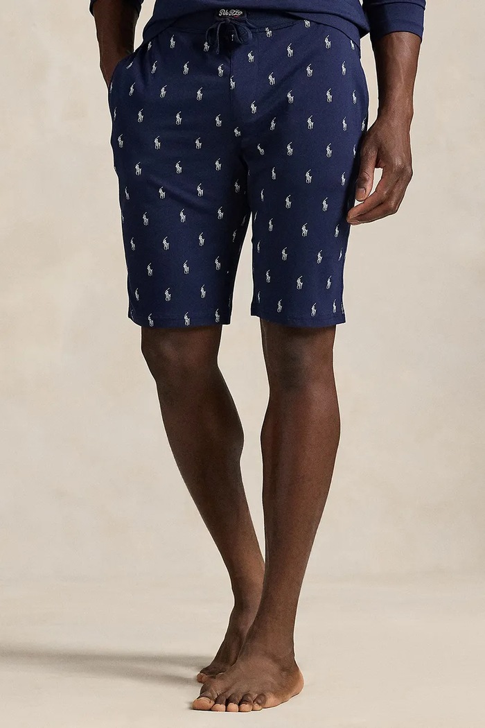 Pyžamové šortky Polo Ralph Lauren spodný tmavomodrá 714844765001
