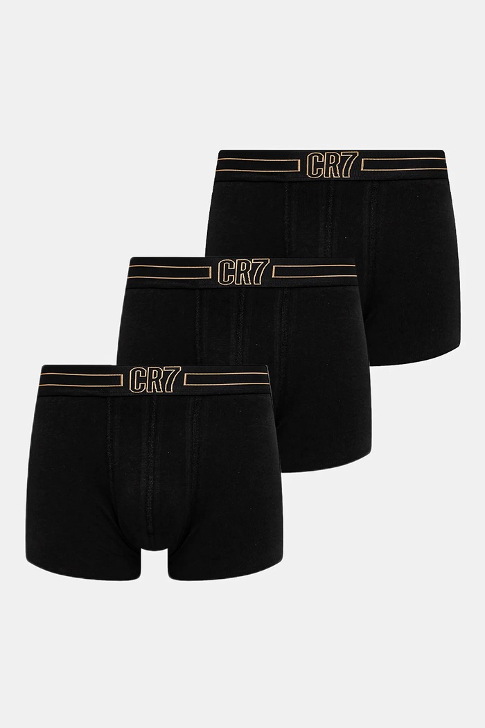 Boxerky CR7 Cristiano Ronaldo (5-pack) pletenina černá 8106.49.2403