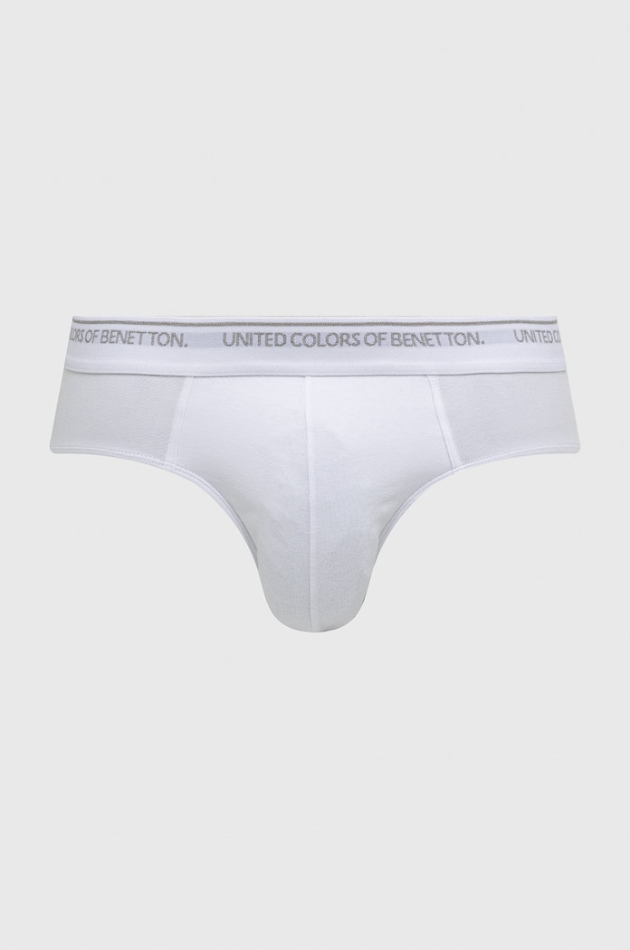 Σλιπ United Colors of Benetton πλεκτό ύφασμα λευκό 3OP82S18N.101