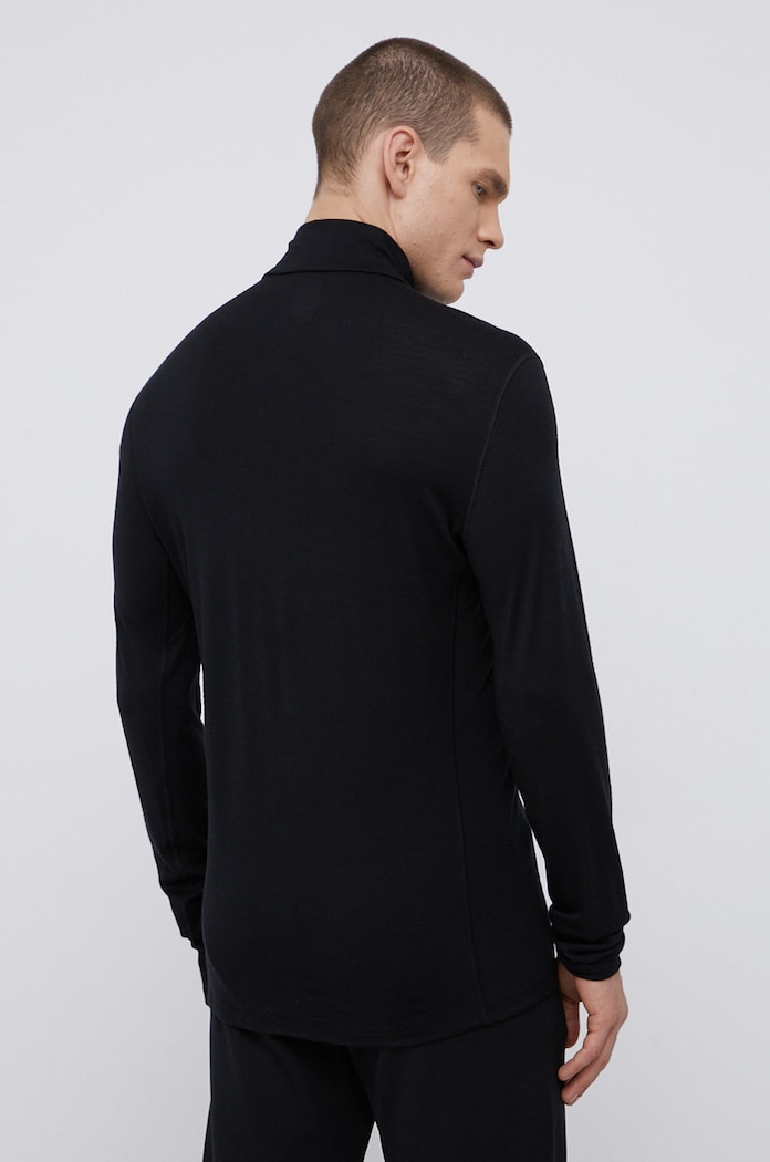 Odzież Icebreaker Longsleeve wełniany 200 Oasis LS Half Zip IB1043670011 czarny