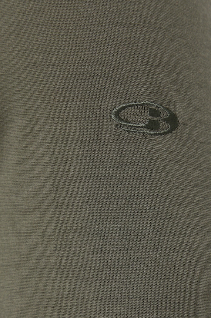 Icebreaker Longsleeve wełniany zielony IB1043650691