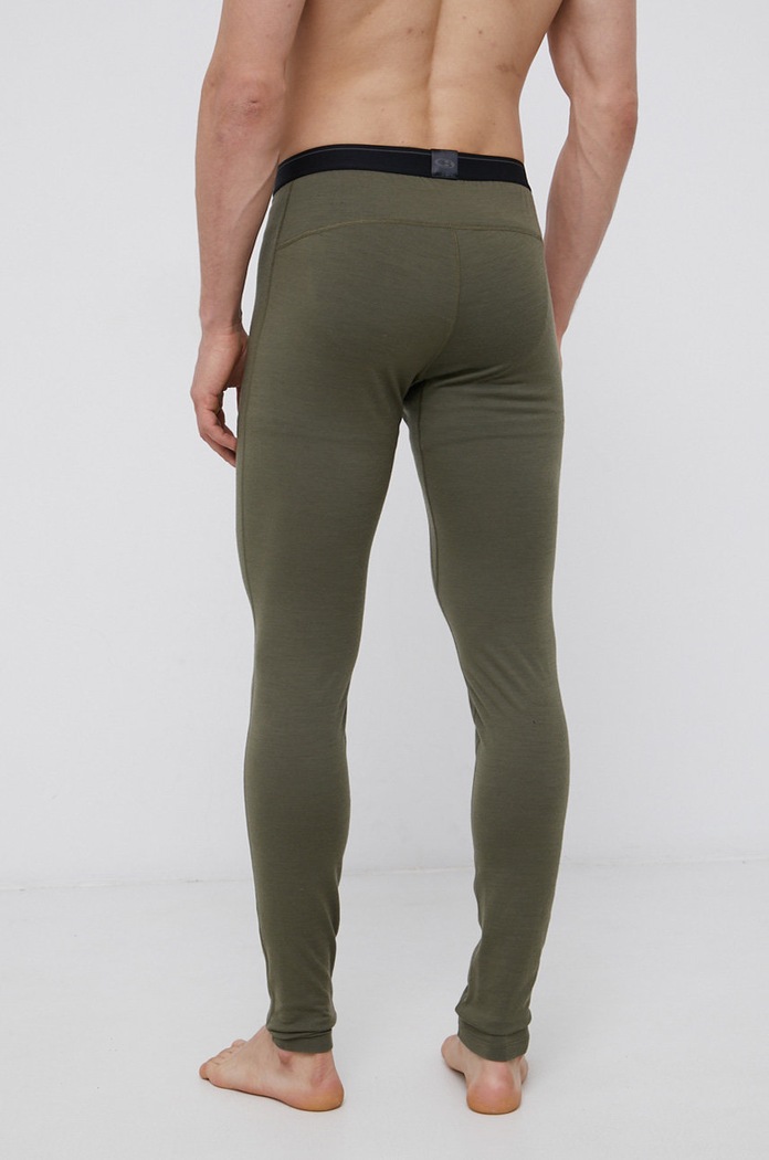 Icebreaker legginsy funkcyjne wełniane IB1043690691 zielony AW24
